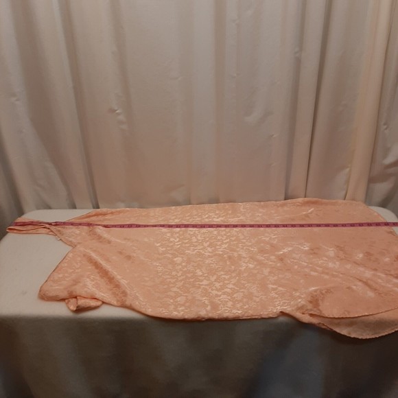 Vintage Lily of France Size Medium Long Animal Print Peach Nightgown Polyester - Picture 7 of 11